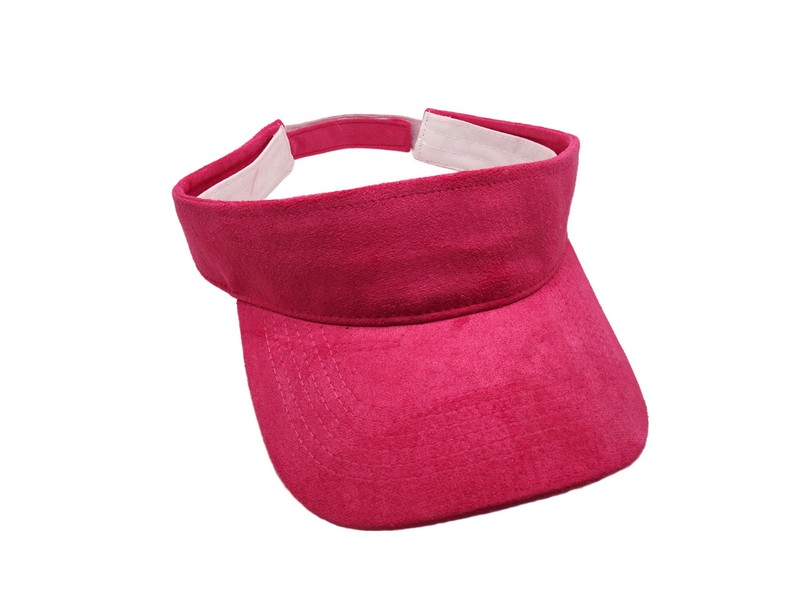 (image for) Vegan Suede Visor -Barbie Pink